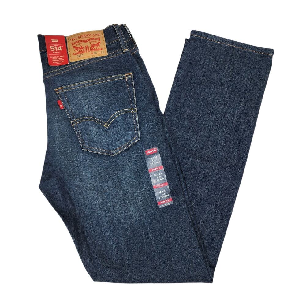 MSRP $79 Levi's 514 Straight Leg Jeans Men's Size 30x32 Denim Pants